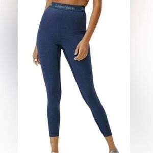 Outdoor‎ Voices Leggings Women's Athletic High Rise Cropped Blue